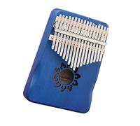 beginners kalimba Chromatic 17-tone thumb piano Kalimba Kalimba beginner finger piano portable hand guard royal blue