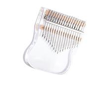 beginners kalimba Five-finger mini music 17-tone acrylic thumb piano kalimba kalimba finger piano (Color : 3)