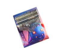 beginners kalimba Full set of accessories chromatic thumb piano kalimba 17-tone kalimba entry-level simple instrument finger piano (Color : 2)