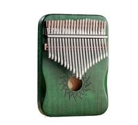 beginners kalimba Kalimba musical instrument all wood maple suitable for beginners professional piano adult 17 keys with sound hole (Color : 1)