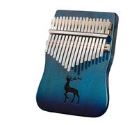 beginners kalimba Kalimba professional music keyboard finger piano instrument accessories solid wood 17 keys beginner kalimba (Color : 2)