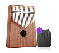 beginners kalimba Mahogany wood color kalimba thumb piano 17 tone finger piano portable musical instrument full single board