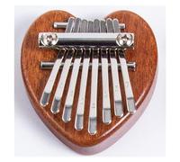 beginners kalimba Mini entry-level musical instrument eight-note finger piano kalimba musical instrument solid wood 8-note (Color : 1)