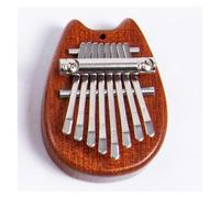 beginners kalimba Mini entry-level musical instrument eight-note finger piano kalimba musical instrument solid wood 8-note (Color : 2)