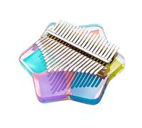 beginners kalimba Six-pointed star colorful and cute musical instrument portable thumb piano 17 painted kalimba thumb piano acrylic