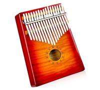 beginners kalimba Sun color tiger pattern maple card portable musical instrument limba thumb piano 17 tone kalimba finger piano for beginners