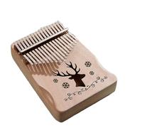 Beginners Kalimba Thumb Piano 17-note Kalimba Beginner Single-board Kalimba Finger Piano Mahogany(4)