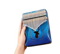 Beginners Kalimba Thumb Piano 21 Notes Kalimba Single Board Finger Piano Beginner Finger Piano Instrument Gradient Blue