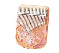 Beginners Kalimba Thumb Piano Transparent Kalimba 17-note Beginner Finger Piano Musical Instrument Gift 17-note Resin With Gift Box(2)