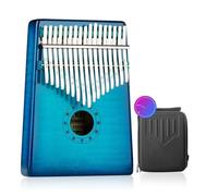 beginners kalimba Tiger pattern maple blue all-veneer kalimba thumb piano 17-tone finger piano portable musical instrument