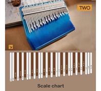 beginners kalimba Veneer thumb piano instrument beech wood veneer finger chromatic scale cute musical instrument portable piano kalimba (Color : 4)