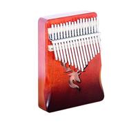 beginners kalimba Wooden retro color 17 tone small instrument finger piano thumb piano kalimba finger piano instrument mini (Color : 3)
