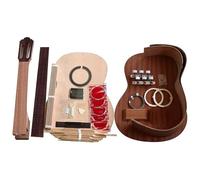 Beginners Learn How To Make Classical Guitar DIY Kit Solid Spruce Top Board+sapele Plywood Back Side Okoume Neck Guitar Making Materials(B)