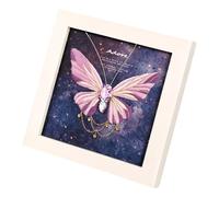 Beginners Needlepoint Kit with Tools - DIY Wall Decor Set (Purple Papillon