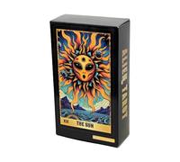 Beginners Oracle Deck, Portable 78-Card Tarot Cards, /4.06x2.36 Inches Divination Oracle Card Set with Clear Artwork, Durable Tarot Photocards for Meditation, Oracles Flashcard, Board Game Cards