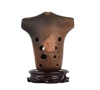 Beginners Play Ten-hole Smoked Pottery Xun Portable Student Adult G-tune Double-chamber Ocarina ocarina instrument