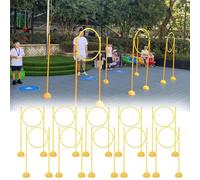 Beginners Racing Drone Avoid Obstacles Training Set, Flying RC Helicopter Planes Obstacle Course Freestyle, Model Aircraft Race Hoops Track for School(10 Pcs,Diameter 60cm (23 5/8"))