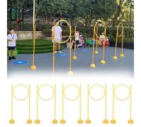 Beginners Racing Drone Obstacle Avoidance Training Set, Flying RC Helicopter Planes Obstacle Course Freestyle, Model Aircraft Race Hoops Track for School (5 Pcs, Diameter 40cm)