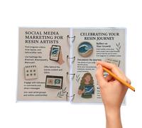 Beginners Resin Art Guide,Resin Art Guide with Illustrations | Hands-On Crafting Projects Creative Inspiration Notebook for Home School Library Studio