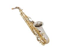Beginners Saxophone Phosphor Copper And White Copper Saxophone E Flat Alto Wind Instrument For Beginners To Enter The Exam And Play(White copper)