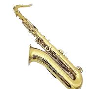 Beginners saxophone Professional Tenor Saxophone Flat French Carving Craft Jazz Instrument (Color : Leather bag)