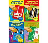 Beginner's Set of 4 Wipe Clean Childrens Educational Maths Books