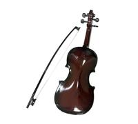 Beginner's Simulated Violin Kit with Adjustable Strings, Light/Dark Brown, 39x13.5x6cm, Includes Violin &
