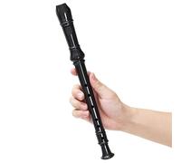 Beginners Soprano Recorder Recorder Treble 6holes Beginners Six Holes Eight Holes Entry Flute Instrument (Color : Black)