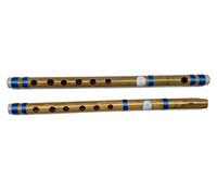Beginners to Professional Indian Bamboo Flute Concert Natural Scale C 13 inches Indian Bamboo Bansuri Vansali Fipple and Transverse Set
