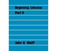 Beginning Cebuano Part 2 (Yale Language Series)