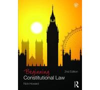 Beginning Constitutional Law (Beginning the Law) – Routledge