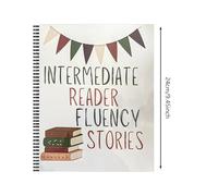 Beginning Reader Stories Activity Book, Reading Comprehension, Workbook, Dry-Erase Fluency Practice Books for Beginner and Intermediate Child Learning (White2)