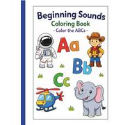 Beginning Sounds Coloring Book and Handwriting Practice