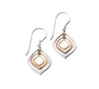 Beginnings Elements Gold And Rose Gold Plated Triple Lantern Shaped