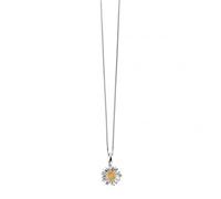 Beginnings Elements Gold Plate Detail Daisy Pendant P4222 - Elegant Styling