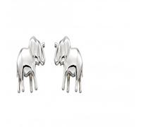 Beginnings Elements Silver Baby Elephant Silver Stud Earrings E5824 - Sterling Silver