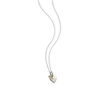Beginnings Elements Silver Gold Plated Double Heart Pendant P3791Z364N2326