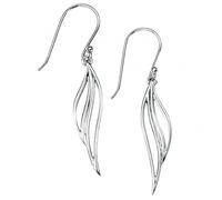 Beginnings Elements Silver Open Leaf Drop Earrings E3635Z364