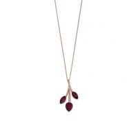 Beginnings Elements Silver Rose Gold Amethyst Swarovski Swirl Pendant P4709M