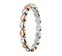 Elements Silver Rose Gold Multi Ball Ring R3462 / Size 60