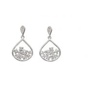 Beginnings Elements Silver Scattered Zirconia Earrings E5673C - Bold
