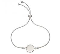Beginnings Engravable Silver Disc Toggle Bracelet B5305 - Sterling Silver