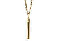 Beginnings Gold Plated Initial Letter I Pendant P5135 - Refined - Sterling Silver