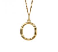 Beginnings Gold Plated Initial Letter O Pendant P5141 - Signature Edition | - Sterling Silver