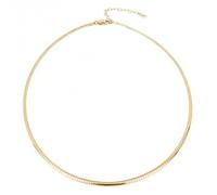 Beginnings Gold Plated Omega 40+6cm Necklace N4539 - Bold Statement | - Sterling Silver