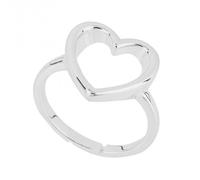 Beginnings Open Heart Silver Ring R3822 - Premium Finish | Acotis Diamonds - Size 58 - Sterling Silver