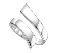 Beginnings Sterling Silver Cross Over Ring R2575 / Size 60