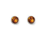 Beginnings Sterling Silver Crystal Birthstone Earrings by Beginnings Silver