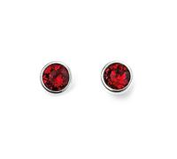 Beginnings Sterling Silver Crystal Birthstone Earrings by Beginnings Silver