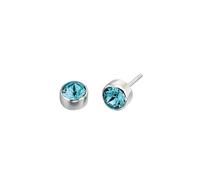 Beginnings Sterling Silver Crystal Birthstone Earrings by Beginnings Silver